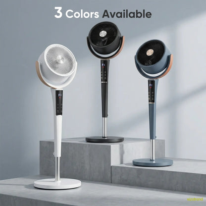 Bedroom Pedestal Fan, Quiet 20dB DC Air Circulator